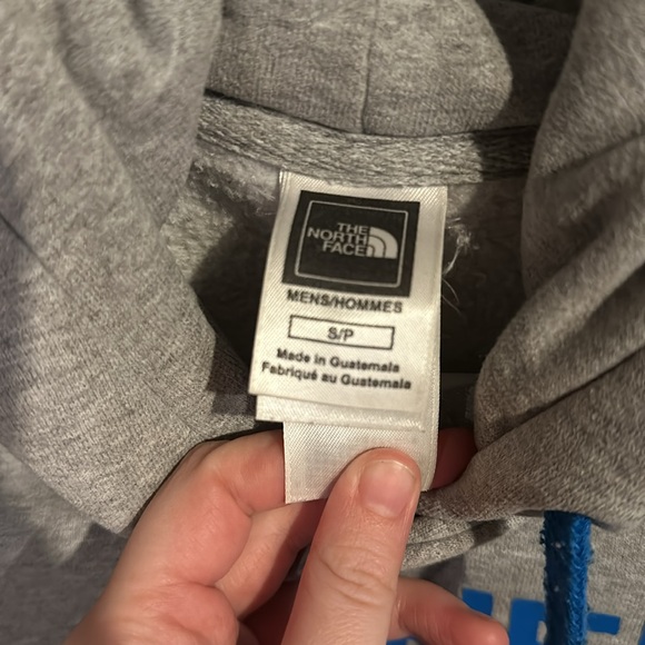 Mens used small The North Face pull over hoodie gray - Picture 5 of 5